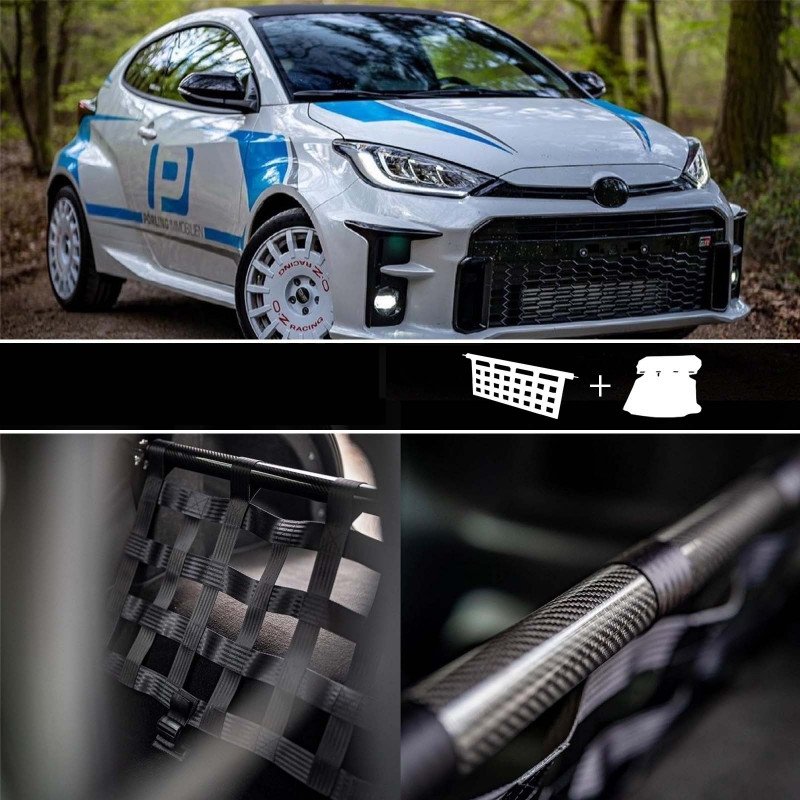 Clubsport Set Komplettset V1 - Strebe mit Netz und Teppich für Toyota GR Yaris